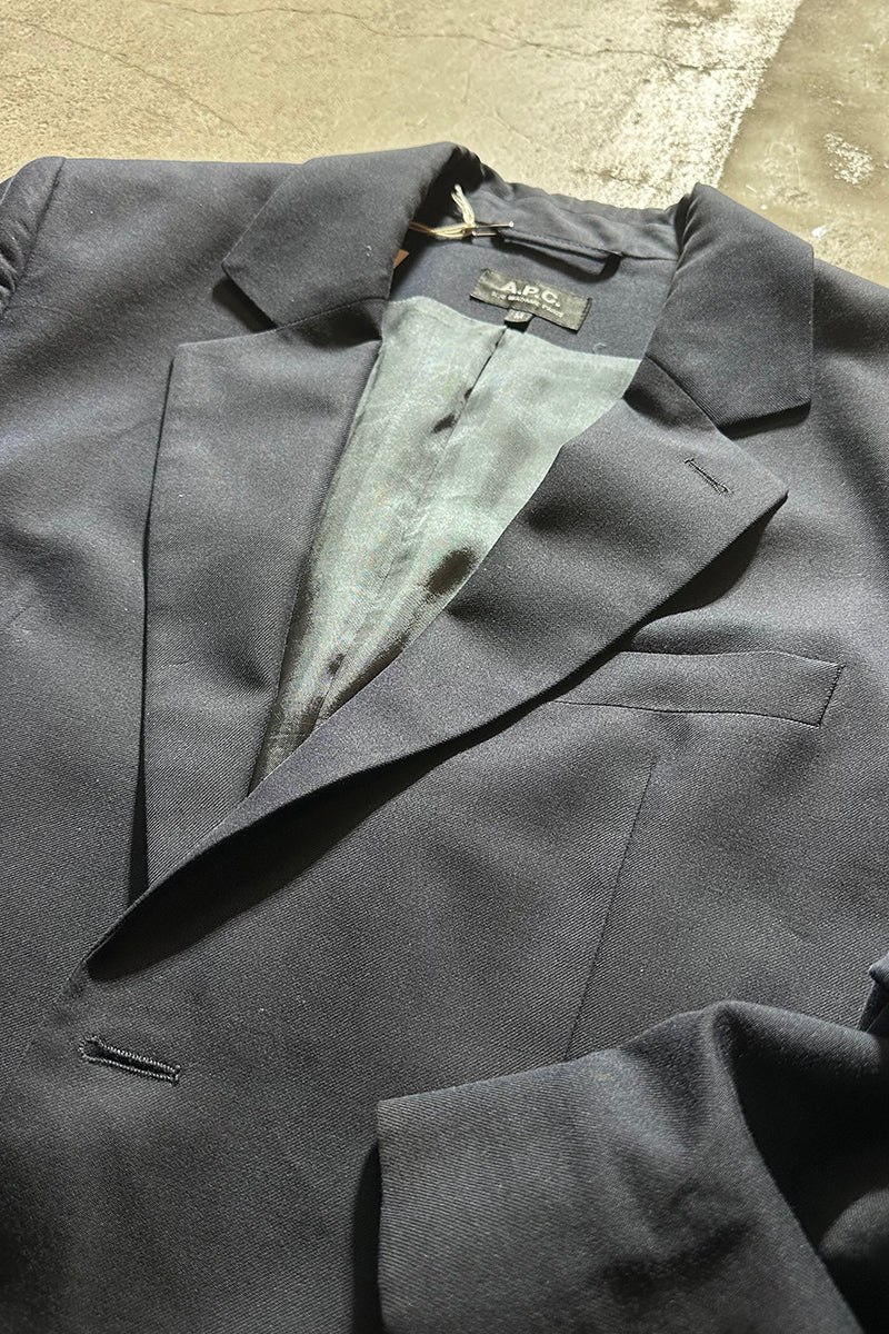 TAILORED JACKET / NAVY [SIZE: M USED]