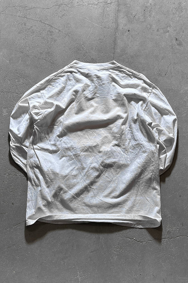 97'S SUPERMAN L/S T-SHIRT / WHITE [SIZE: L USED]