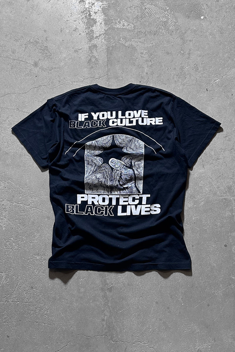 BLOOD ORANGE X PROTECT BLACK LIVES T-SHIRT / BLACK [SIZE: M USED]