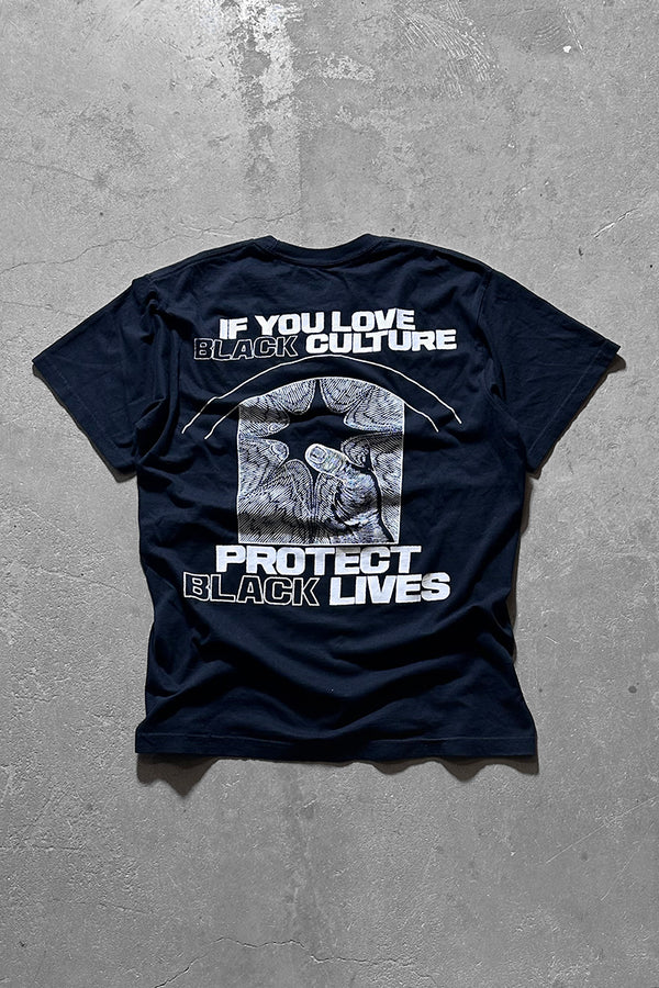 BLOOD ORANGE X PROTECT BLACK LIVES T-SHIRT / BLACK [SIZE: M USED]
