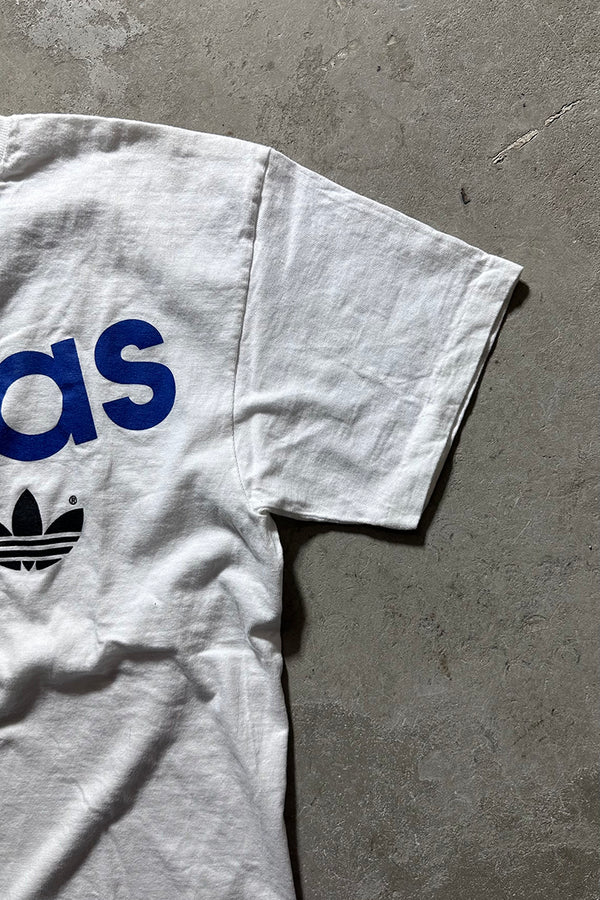 MADE IN USA 80'S LOGO PRINT T-SHIRT / WHITE [SIZE: S USED]