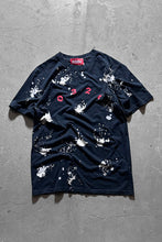 画像をギャラリービューアに読み込む, MADE IN TURKEY BLEACH PAINT T-SHIRT / BLACK [SIZE: L USED]
