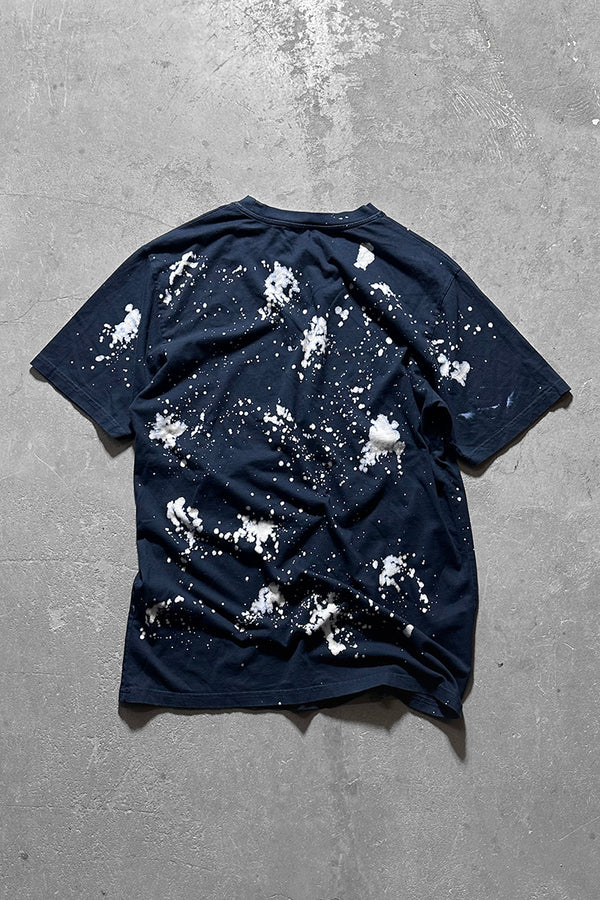 MADE IN TURKEY BLEACH PAINT T-SHIRT / BLACK [SIZE: L USED]