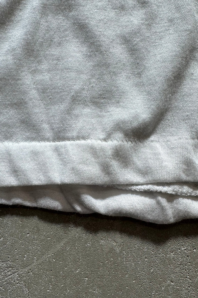 MADE IN USA 80'S FORD RINGER T-SHIRT / WHITE [SIZE: L USED]