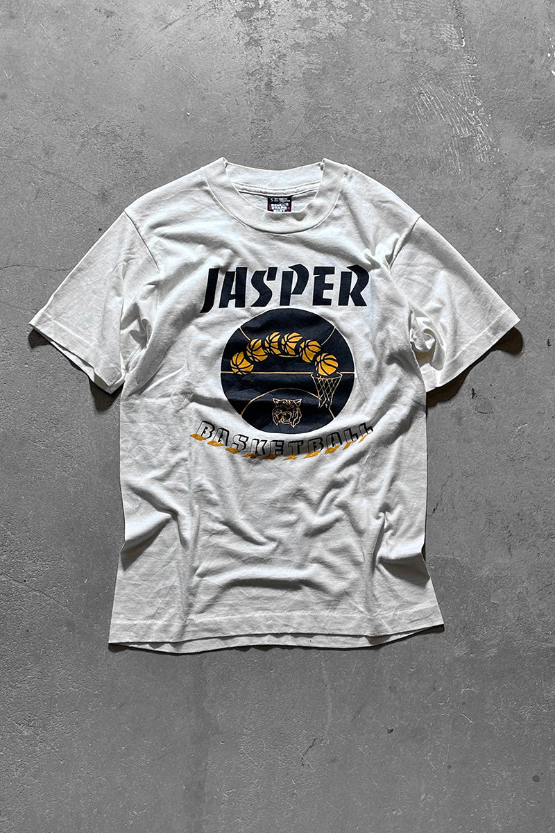 MADE IN USA 90'S JASPER BASKETBALL & MCDONALD'S T-SHIRT / WHITE [SIZE: S USED]