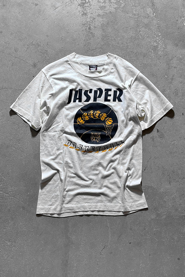 MADE IN USA 90'S JASPER BASKETBALL & MCDONALD'S T-SHIRT / WHITE [SIZE: S USED]