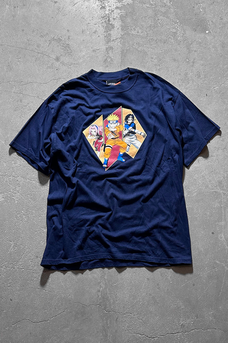 02'S NARUTO ANIME T-SHIRT / NAVY [SIZE: XL NOS/DEADSTOCK]