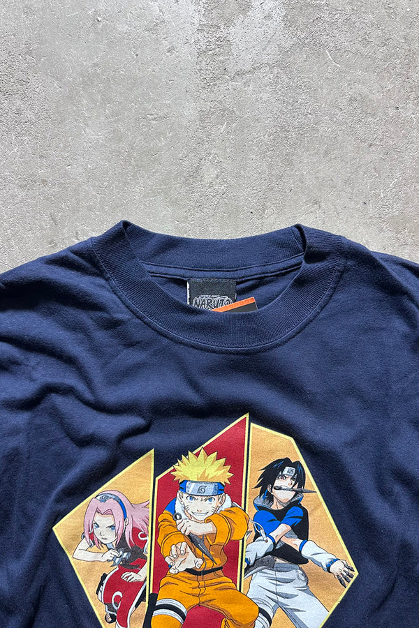 02'S NARUTO ANIME T-SHIRT / NAVY [SIZE: XL NOS/DEADSTOCK]