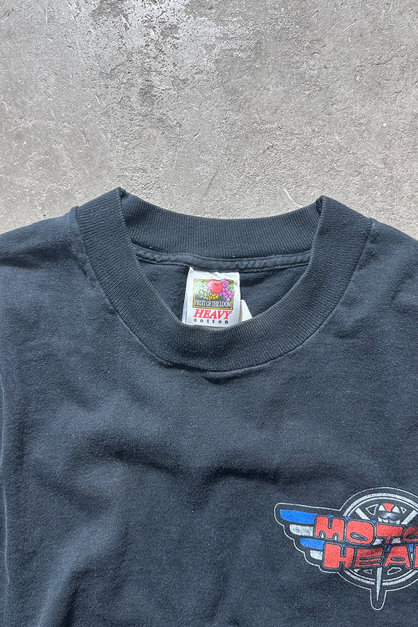 97'S MOTOR HEAD ADVERTISING T-SHIRT / BLACK [SIZE: XL USED]