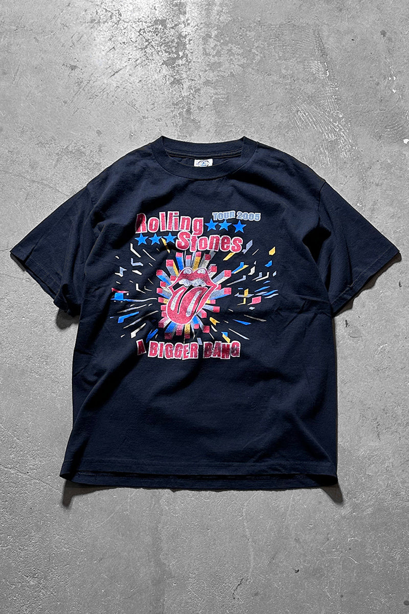 MADE IN MEXICO 05'S ROLLING STONES A BIGGER BANG TOUR BAND T-SHIRT / BLACK [SIZE: M USED]
