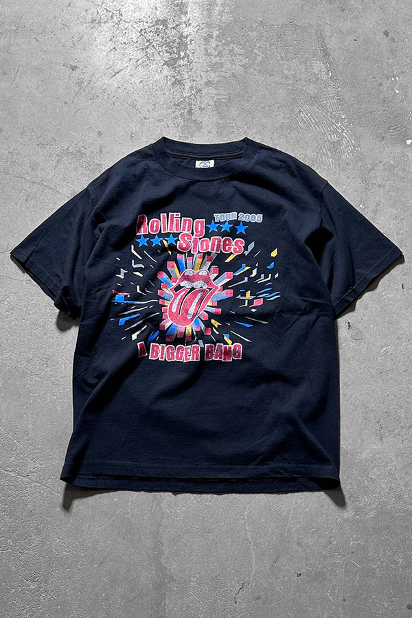 MADE IN MEXICO 05'S ROLLING STONES A BIGGER BANG TOUR BAND T-SHIRT / BLACK [SIZE: M USED]