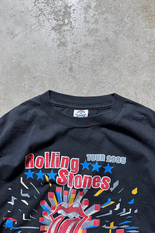 MADE IN MEXICO 05'S ROLLING STONES A BIGGER BANG TOUR BAND T-SHIRT / BLACK [SIZE: M USED]