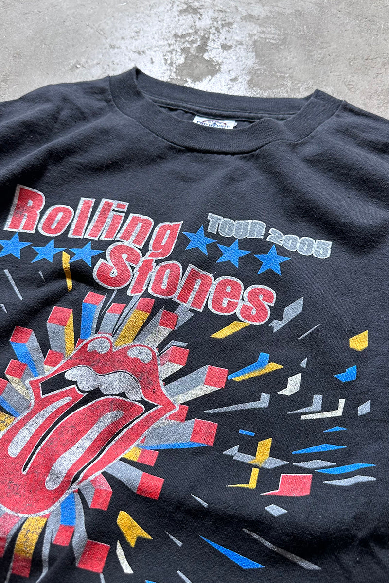 MADE IN MEXICO 05'S ROLLING STONES A BIGGER BANG TOUR BAND T-SHIRT / BLACK [SIZE: M USED]