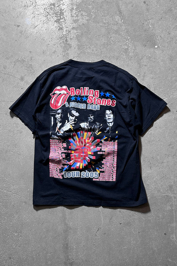 MADE IN MEXICO 05'S ROLLING STONES A BIGGER BANG TOUR BAND T-SHIRT / BLACK [SIZE: M USED]