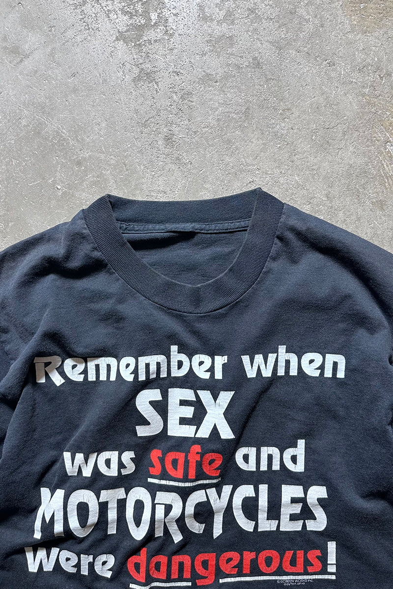 90'S MESSAGE EROTIC T-SHIRT / BLACK [SIZE: M USED]