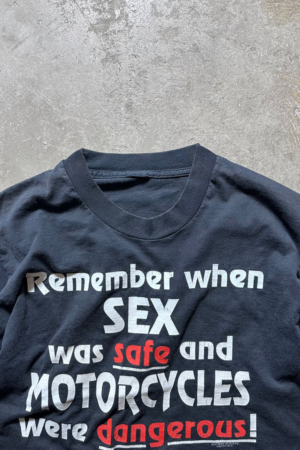 90'S MESSAGE EROTIC T-SHIRT / BLACK [SIZE: M USED]