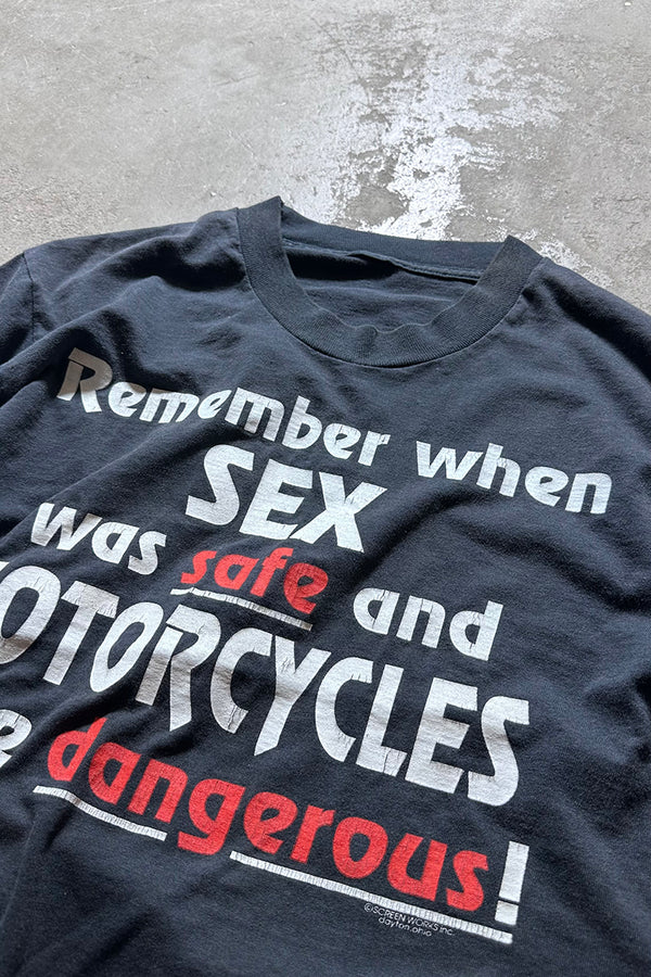90'S MESSAGE EROTIC T-SHIRT / BLACK [SIZE: M USED]