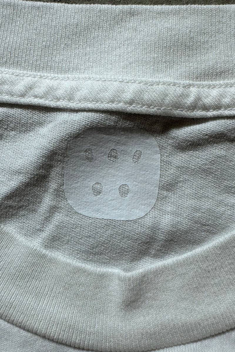 I ♡ INFO LETTER T-SHIRT / WHITE [SIZE: L USED]