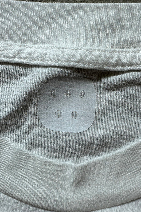 I ♡ INFO LETTER T-SHIRT / WHITE [SIZE: L USED]