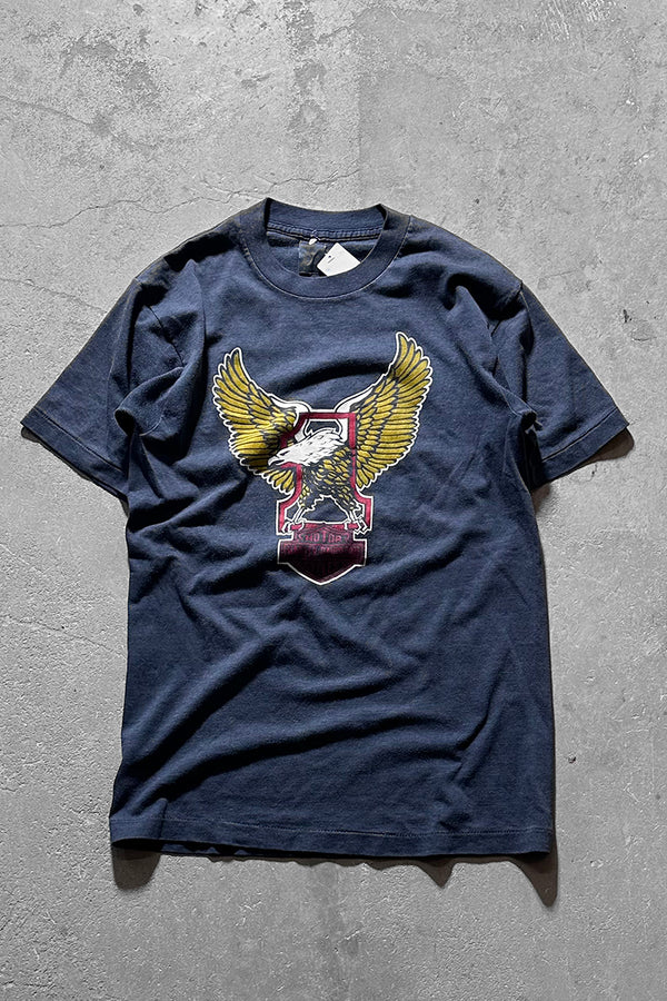 80-90s HARLEY DAVIDSON LOGO T-SHIRT / CHARCOAL [SIZE: M USED]