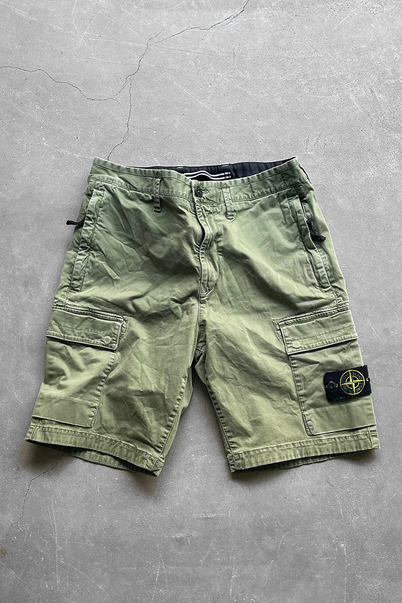22SS BERMUDA CARGO SHORT PANTS / OLIVE [SIZE: 30 USED]