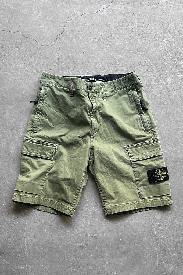 22SS BERMUDA CARGO SHORT PANTS / OLIVE [SIZE: 30 USED]