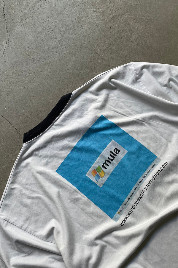 Y2K 2004 Microsoft Windows XP Ringer T-shirt / White [Size: XL Used]
