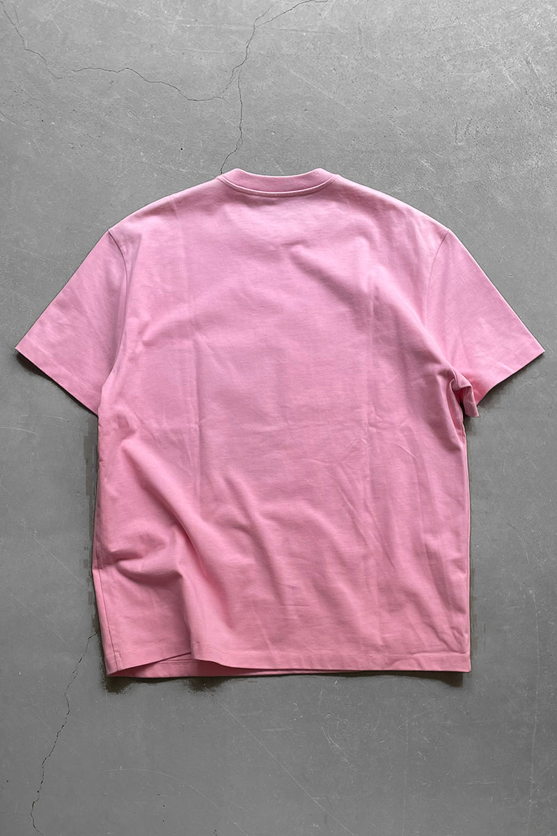 PAID EMBROIDERY T-SHIRT / PINK [SIZE: 48 USED]