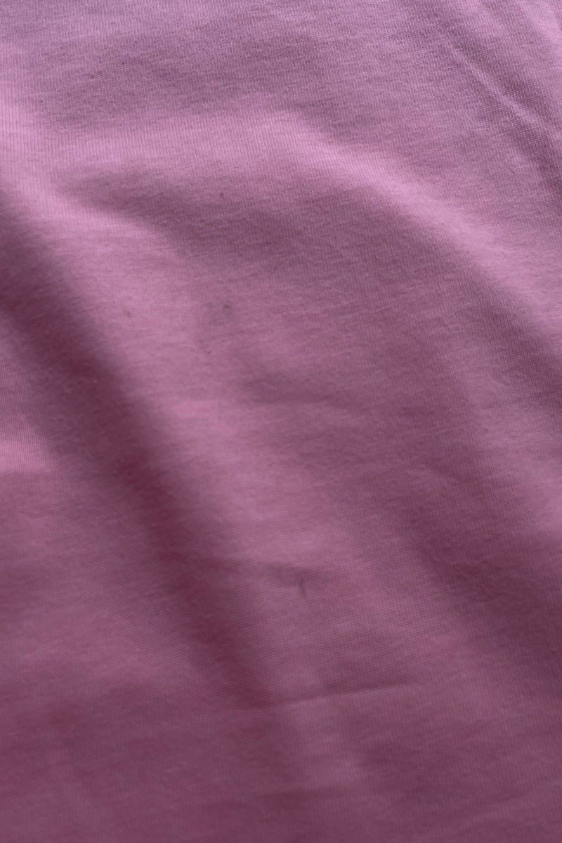 PAID EMBROIDERY T-SHIRT / PINK [SIZE: 48 USED]