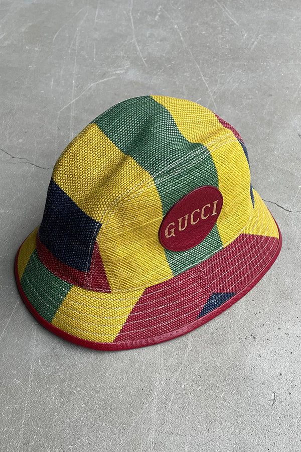 MADE IN ITALY BAIADERA STRIPE FEDORA HAT / MULTI [SIZE: L USED ]