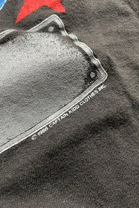 MADE IN USA 89'S BON JOVI BAND T-SHIRT / BLACK [SIZE: L USED]