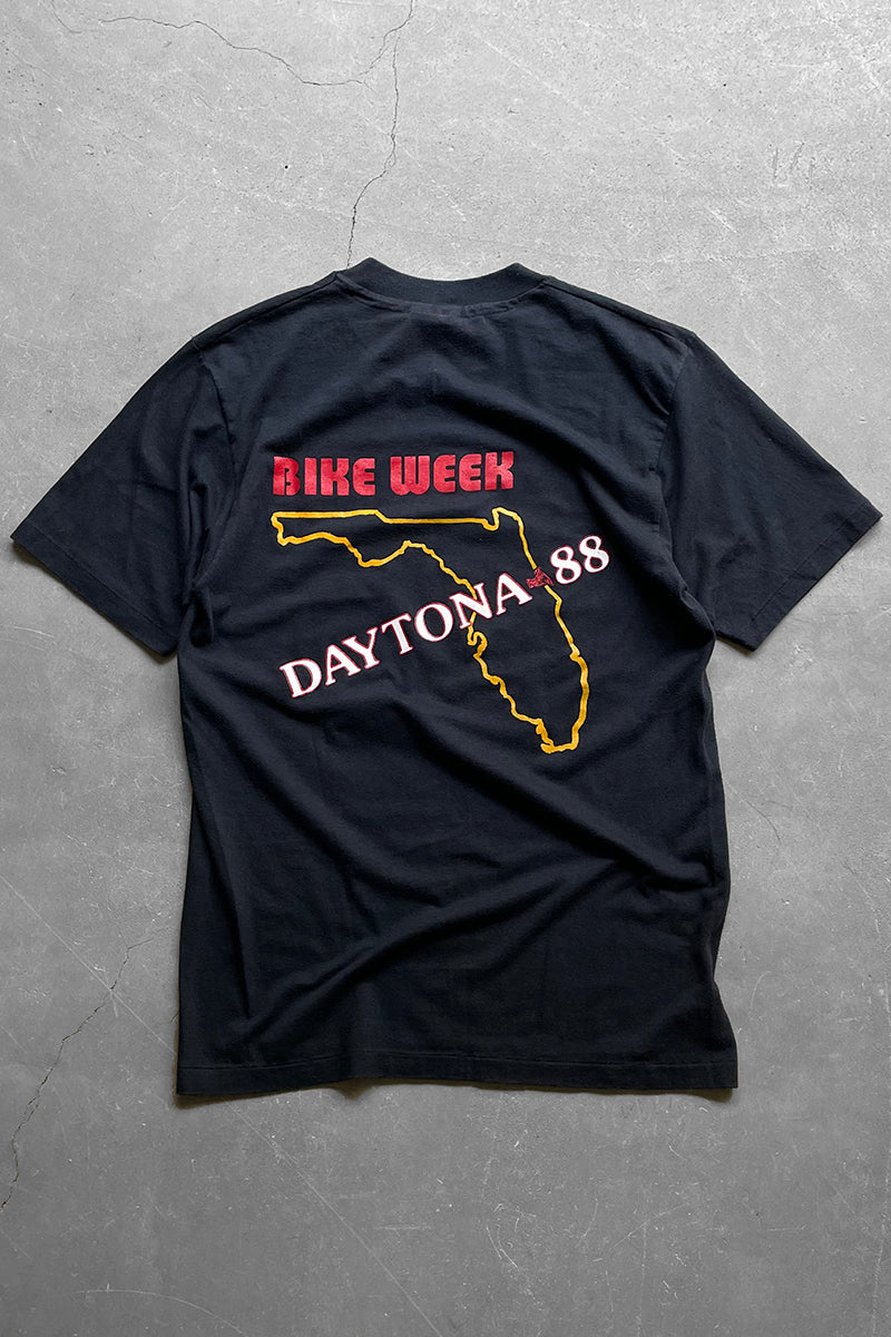 MADE IN USA 88'S HARLEY DAVIDSON T-SHIRT / BLACK [SIZE: M USED]