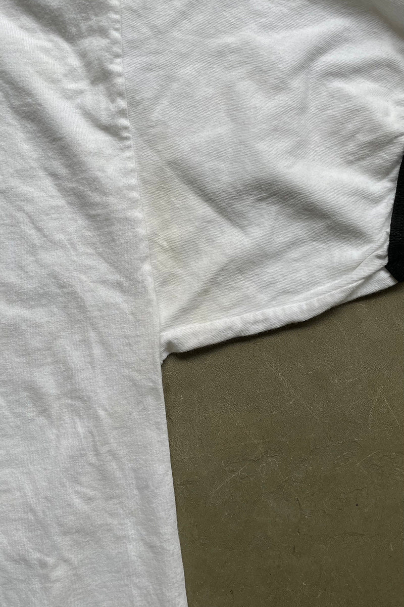 MADE IN MEXICO Y2K 02'S NINTENDO RINGER NECK T-SHIRT / WHITE [SIZE: L USED]