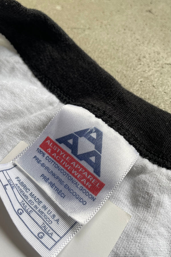 MADE IN MEXICO Y2K 02'S NINTENDO RINGER NECK T-SHIRT / WHITE [SIZE: L USED]