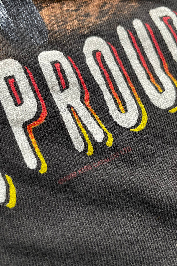 99'S KISS HARD LOUD PROUD & PSYCHO BAND T-SHIRT / BLACK [SIZE: XL USED]