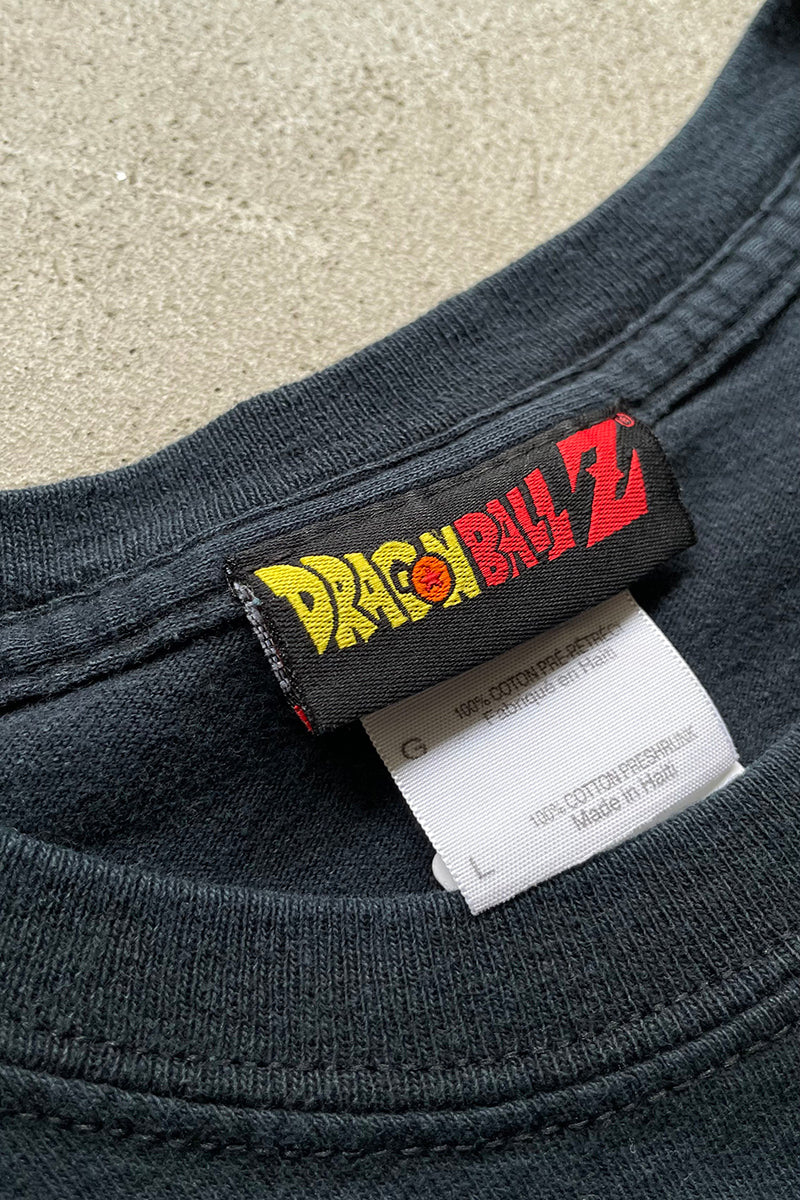 08'S DRAGON BALL Z GOKU ANIME T-SHIRT / BLACK [SIZE: L USED]
