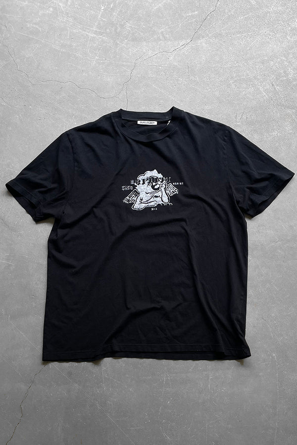 MADE IN PORTUGAL 21AW BOX T-SHIRT / BLACK [SIZE: 48 USED]