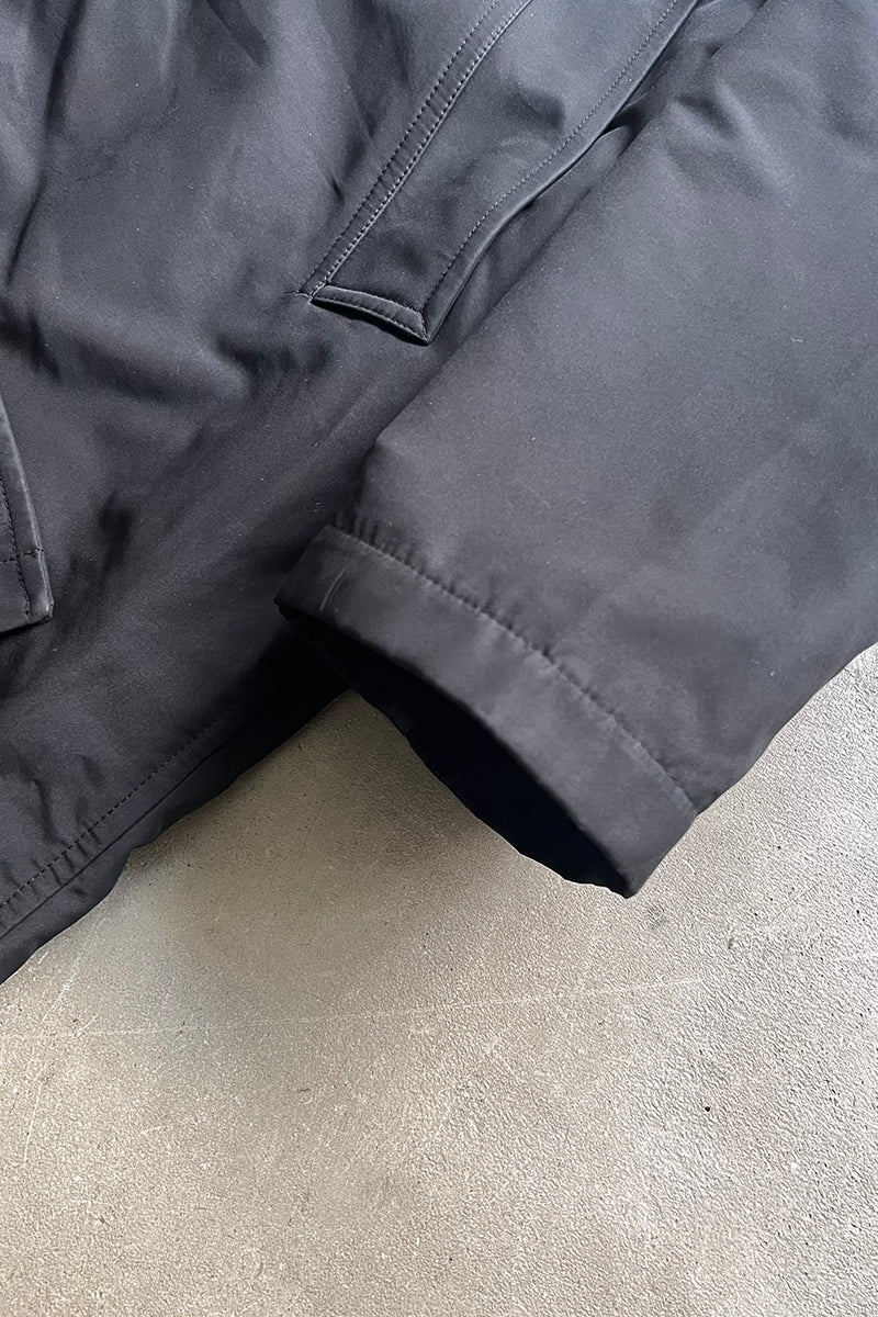Y2K EARLY 00'S NYLON COAT W/LINER / BLACK [SIZE: M USED]