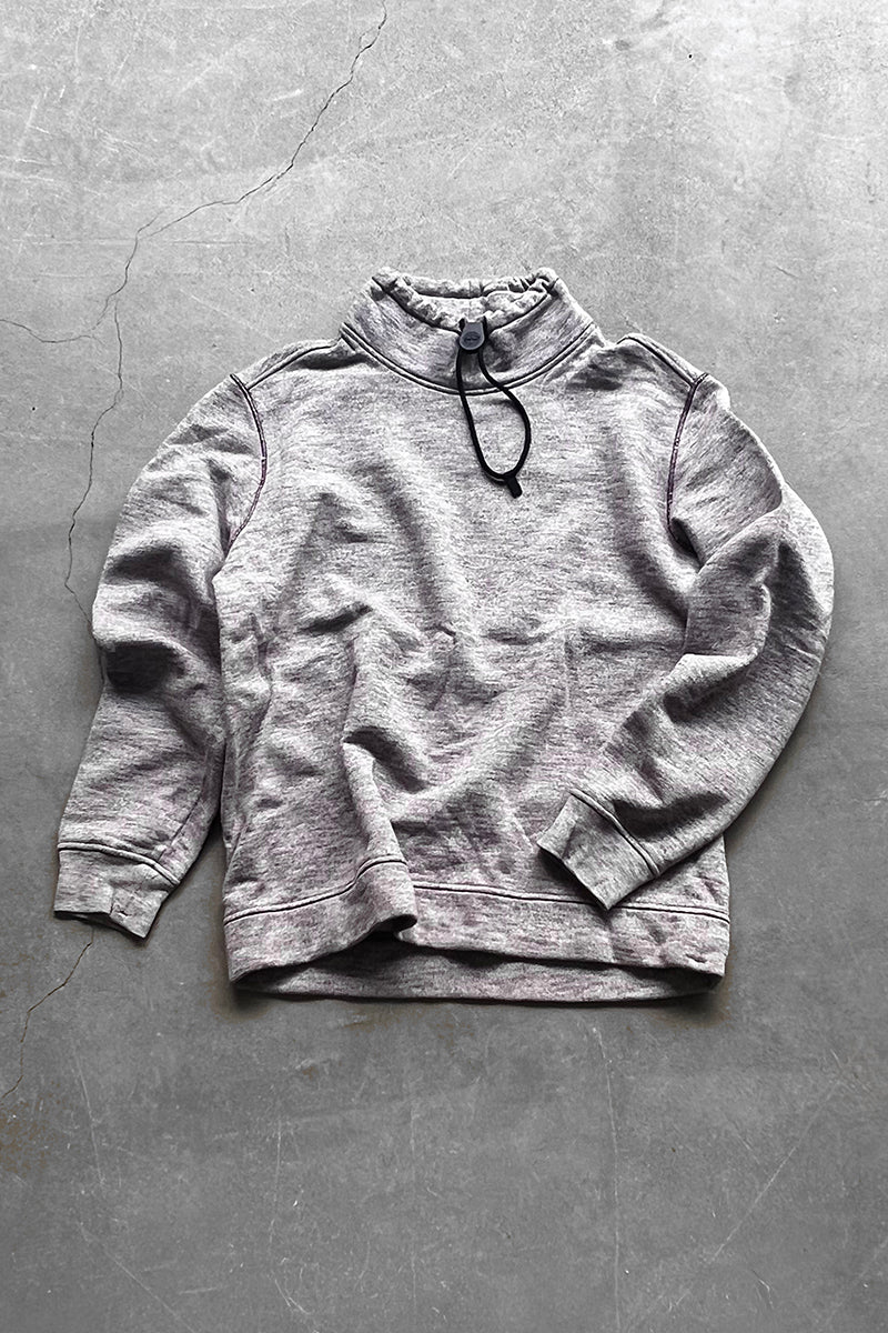 HIGH NECK PULLOVER SWEATSHIRT / GRAY [SIZE: L USED]