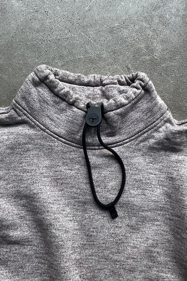 HIGH NECK PULLOVER SWEATSHIRT / GRAY [SIZE: L USED]