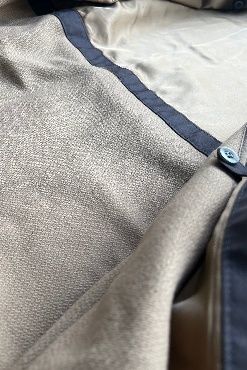 70-80s TRENCH COAT W/LINER / GRAY [SIZE: 40 USED]