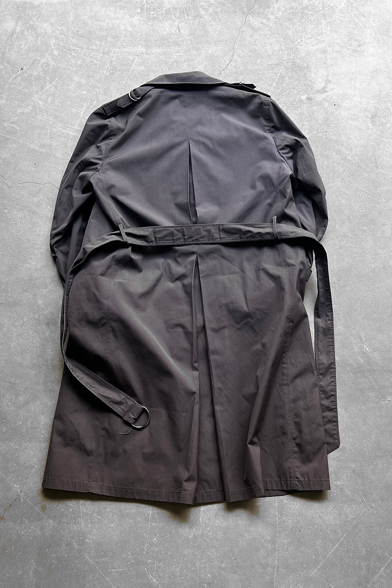 70-80s TRENCH COAT W/LINER / GRAY [SIZE: 40 USED]