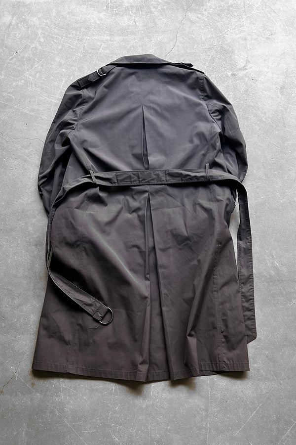 70-80s TRENCH COAT W/LINER / GRAY [SIZE: 40 USED]
