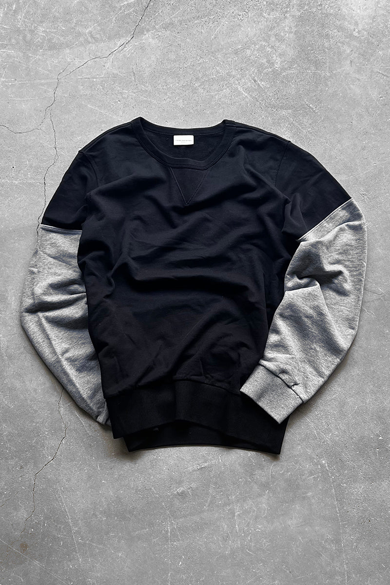 MADE IN TURKEY SWITCHING SWEATSHIRT / BLACK [SIZE: M USED]
