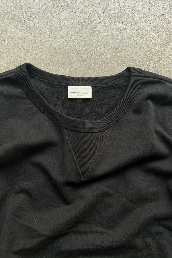 MADE IN TURKEY SWITCHING SWEATSHIRT / BLACK [SIZE: M USED]