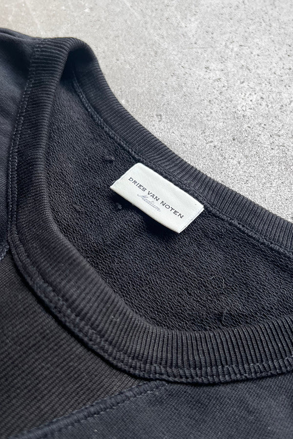 MADE IN TURKEY SWITCHING SWEATSHIRT / BLACK [SIZE: M USED]