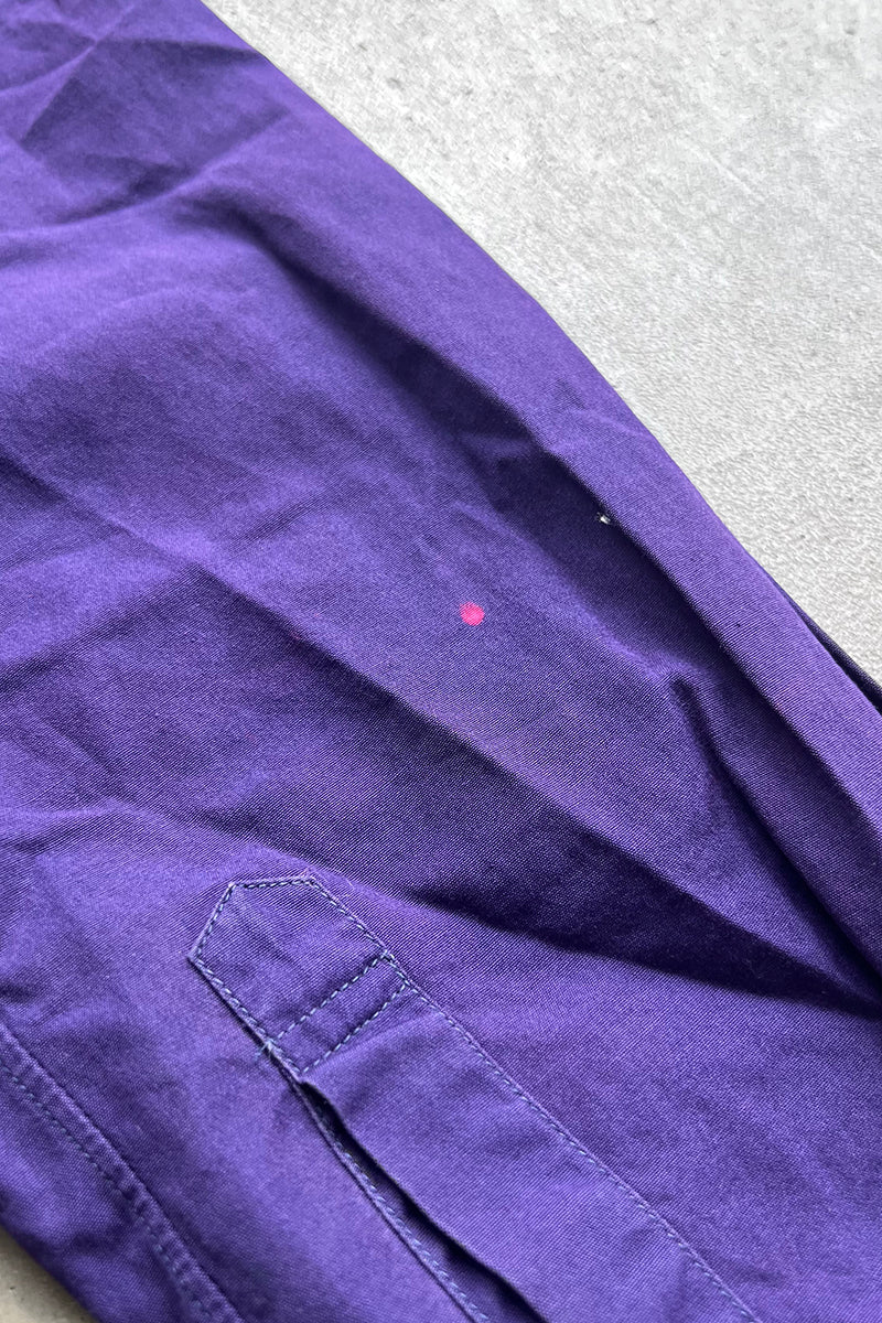 MADE IN FRANCE 90'S ZIP SHIRT / PURPLE [SIZE: M USED]