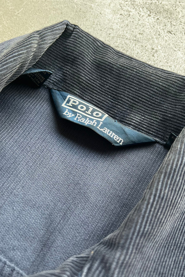 90'S CORDUROY TRACKER JACKET / NAVY[SIZE: S USED]