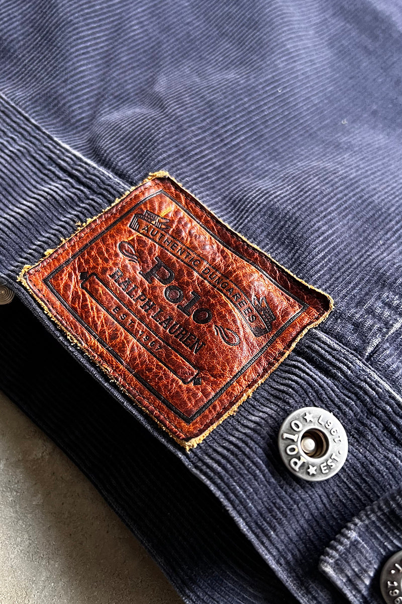 90'S CORDUROY TRACKER JACKET / NAVY[SIZE: S USED]