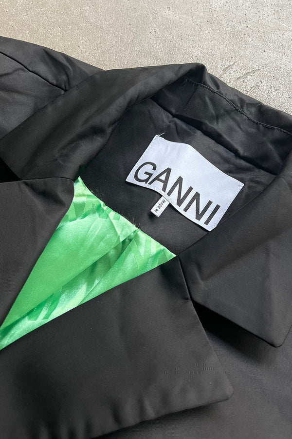 NYLON OVERSIZE 2B TAILORED JACKET / BLACK [SIZE: L USED]